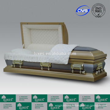 Fournisseur Chine LUXES vente populaire américaine 18ga métal cercueil